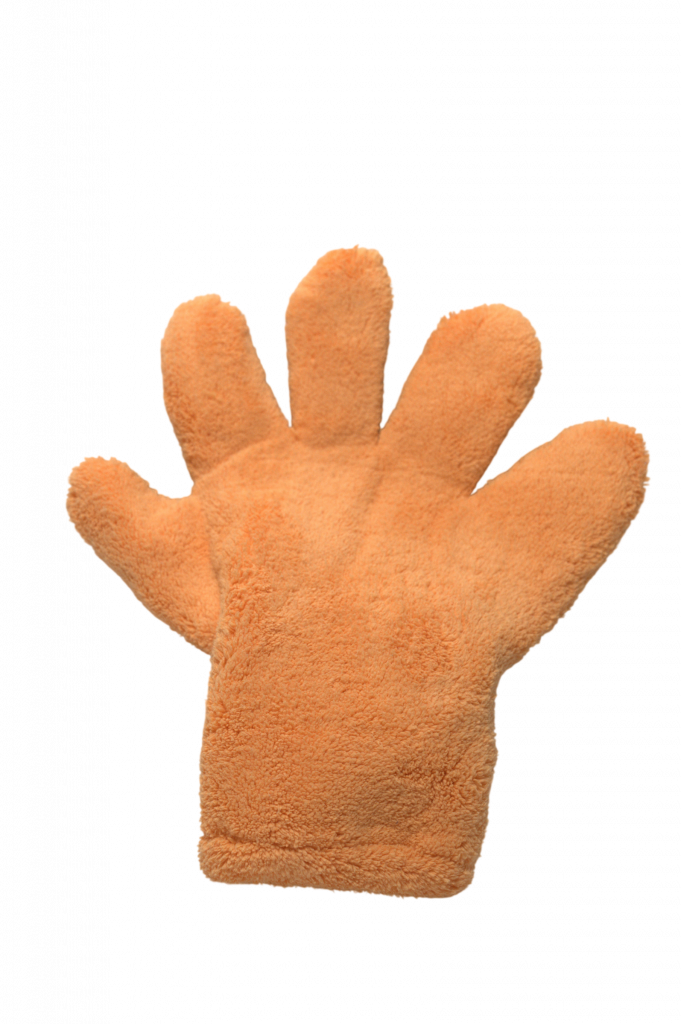 HyperWash Coral Fleece 5-Finger Waschhandschuh